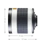Objektīvi - walimex pro 500/6,3 DX DSLR Mirror T2 white - ātri pasūtīt no ražotāja