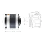 Objektīvi - walimex pro 500/6,3 DX DSLR Mirror T2 white - ātri pasūtīt no ražotāja