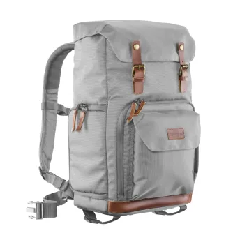 Mugursomas - mantona photo backpack Luis grey, retro - ātri pasūtīt no ražotāja