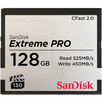 Atmiņas kartes - SanDisk Extreme PRO CFast 2.0 Card 525MB/s 128GB - ātri pasūtīt no ražotāja
