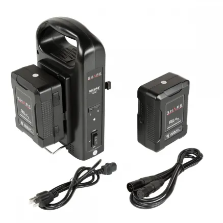 Shape 2 x V-Mount Battery + Dual Battery Charger (2V98PW)
