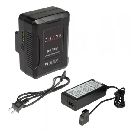 Shape V-Mount Battery 98Wh + D-Tap Travel Battery Charger (1V98CH)
