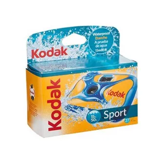 Filmu kameras - KODAK WATERPROOF 27 ŪDENS DROŠS VIENREIZĒJĀS LIETOŠANAS FOTOAPARĀTS - perc šodien veikalā un ar piegādi