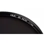 NiSi IRND8 Pro Nano 46mm neutralinio tankio filtras su infraraudonųjų spindulių apdaila, labai plonas juodas matinio rėmelis, šviesos sumažinimas 3 pakopomis, su iškiliais užrašais 'HUC IR ND8' ir '46mm'.
