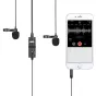 Mikrofoni - Boya mikrofons BY-M1DM Dual Lavalier - perc šodien veikalā un ar piegādi