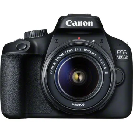 Canon EOS 4000D + 18-55mm III Kit, black