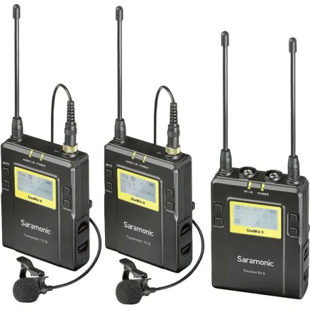Saramonic Lavalier Microphone Set UwMic9 TX9 + TX9 + RX9 UHF Wireless