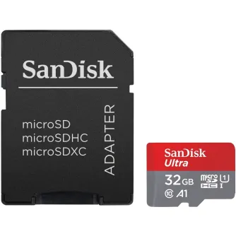 Memory Cards - SanDisk memory card microSDHC 32GB Ultra 120MB/s A1 + adapter - quick order from manufacturer Best choise selected by experts