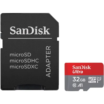 SanDisk memory card microSDHC 32GB Ultra 120MB/s A1 + adapter