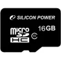 Silicon Power memory card microSDHC 16GB Class 10 + adapter
