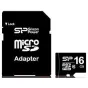 Memory Cards - Silicon Power memory card microSDHC 16GB Class 10 + adapter - quick order from manufacturer