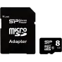 Silicon Power memory card microSDHC 8GB Class 10 + adapter