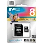 Atmiņas kartes - Silicon Power atmiņas karte microSDHC 8GB Class 10 + adapteris - ātri pasūtīt no ražotāja
