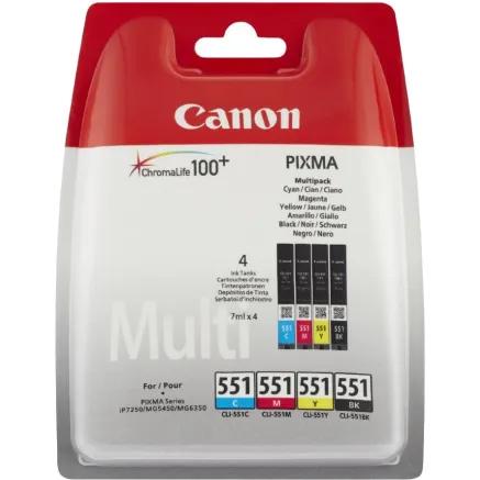 Canon ink cartridge CLI-551 Multipack, color/black