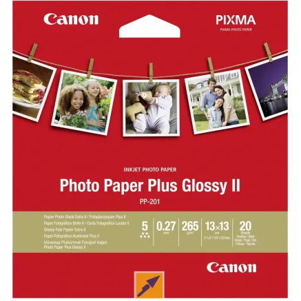 Canon fotopapīrs PP-201 13x13 glancēts 265g 20 lapas