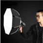 Piederumi kameru zibspuldzēm - Bresser Super Quick Octagon Speedlite Softbox 90 cm - ātri pasūtīt no ražotāja