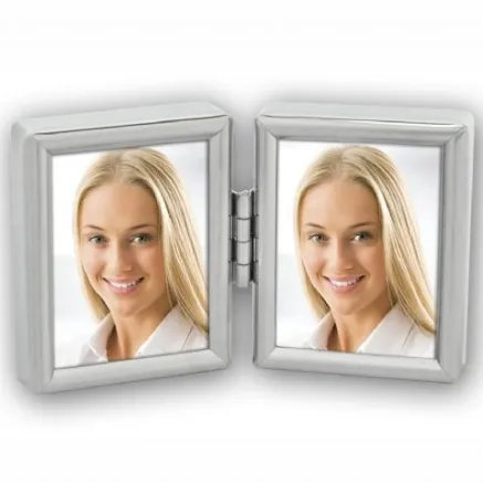 Zep Double Photo Frame 8735DL Silver 2x 3,5x4,5 cm