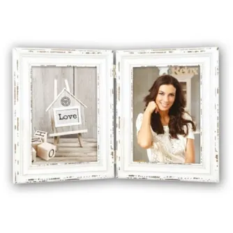 Foto rāmis - Zep Wooden Double Photo Frame SY846 Saint Michel 2x 10x15 cm - ātri pasūtīt no ražotāja