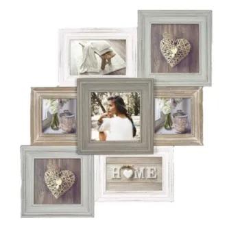 Foto rāmis - Zep Wooden Collage Photo Frame TY381 Airolo for 7 Photos - ātri pasūtīt no ražotāja