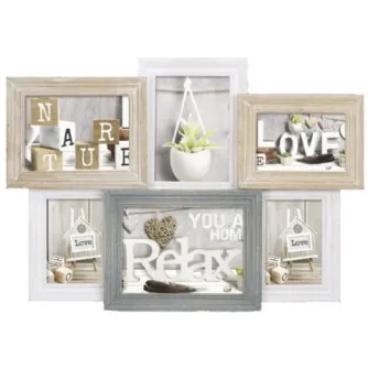 Foto rāmis - Zep Wooden Collage Photo Frame TY1449 Vincennes for 6 Photos - ātri pasūtīt no ražotāja
