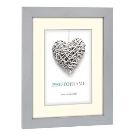 Zep Wooden Photo Frame V32462 Regent 2 Grey 7x10 / 10x15 cm