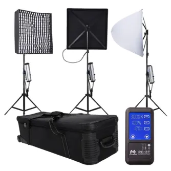 LED Gaismas paneļi - Falcon Eyes Bi-Color LED Panel RX-24TDX Set 3 - ātri pasūtīt no ražotāja