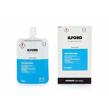 ILFORD PHOTO ILFORD SIMPLICITY FILM DEALER STOP X 12 SACHETS