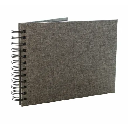 FOCUS BASE LINE CANVAS WIRE-O 23X17 BLACK W, BLACK SHEETS