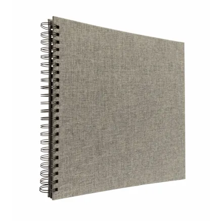 FOCUS BASE LINE CANVAS WIRE-O 30X30 GREY W, BLACK SHEETS