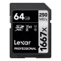Memory Cards - Lexar memory card SDXC 64GB Pro 1667x U3 V60 250MB/s LSD64GCB1667 - quick order from manufacturer