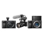 Mirrorless Cameras - Sony A6400 16-50mm E-mount camera KIT black with APS-C Sensor - quick order from manufacturer