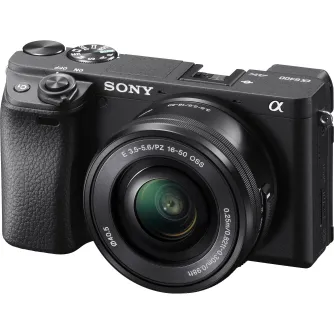Mirrorless Cameras - Sony A6400 16-50mm E-mount camera KIT black with APS-C Sensor - quick order from manufacturer