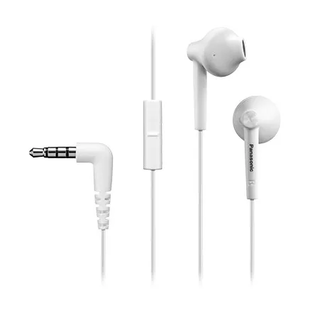 Panasonic RP-TCM55E-W In-Ear Headset with Bass Boost, White