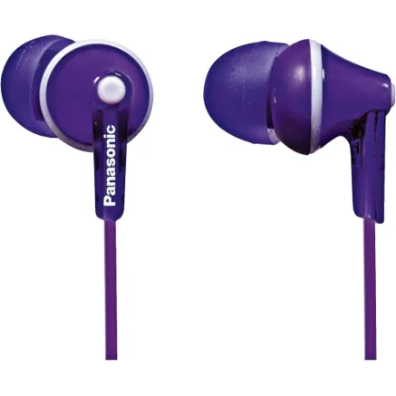 Panasonic RP-HJE125E-V Earphones, Purple, 739109