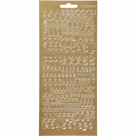 FOCUS STICKERS SILVER LETTERS DESIGN 1