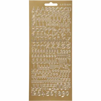 Dāvanas - FOCUS STICKERS GOLD LETTERS DESIGN 1 - ātri pasūtīt no ražotāja