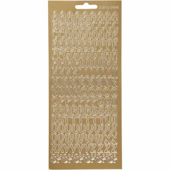 Dāvanas - FOCUS STICKERS GOLD LETTERS DESIGN 2 - ātri pasūtīt no ražotāja