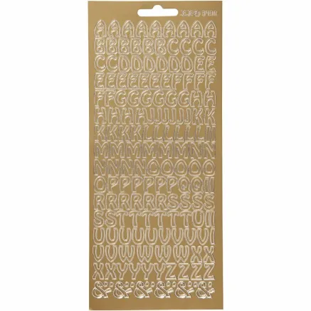 FOCUS STICKERS GOLD LETTERS DESIGN 2