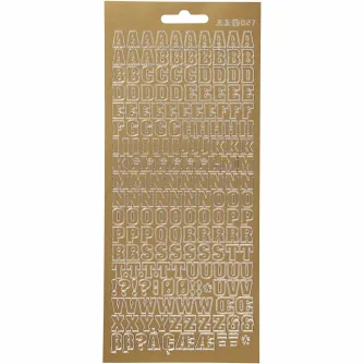 Dāvanas - FOCUS STICKERS GOLD LETTERS DESIGN 3 - ātri pasūtīt no ražotāja