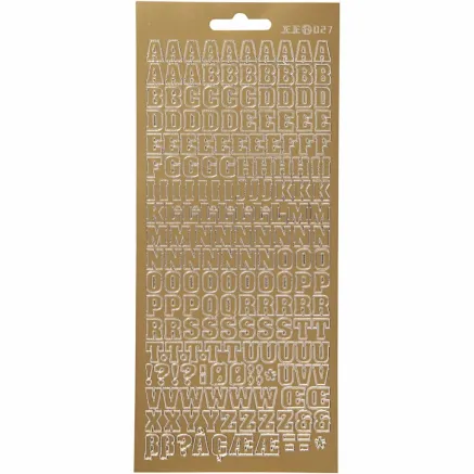 FOCUS STICKERS GOLD LETTERS DESIGN 3