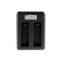 Kameras bateriju lādētāji - Newell SDC-USB two-channel charger for AHDBT-401 batteries - perc šodien veikalā un ar piegādi