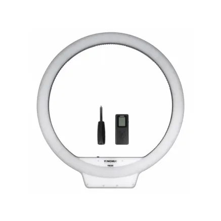 YongNuo YN-308 LED dimmable bi-color LED ring light with remote - 3200K-5500K / AC/NP-F