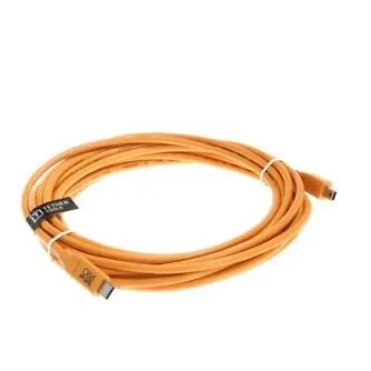 Data Cables - Tether Tools USB-C to 2.0 mini-B 5 pin 4.6m orange TetherPro CUC2415-ORG - buy today in Master Foto store and with delivery Best choise selected by experts