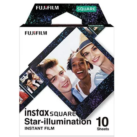 FUJIFILM Colorfilm instax SQUARE GLOSSY STAR ILLUMINATION (10PK)