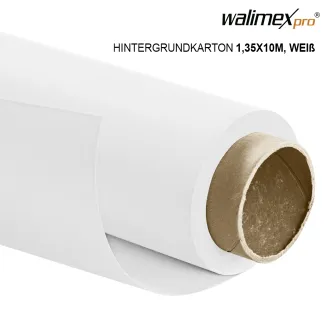 Discontinued - Walimex pro paper background 1,35x10m, white