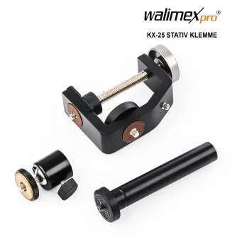 Turētāji - Walimex pro KX-25 Stand Clamp with ball head - ātri pasūtīt no ražotāja