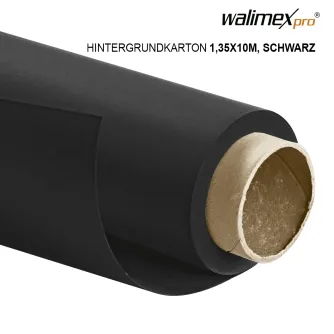 Foto foni - Walimex pro paper background 1,35x10m, black - ātri pasūtīt no ražotāja
