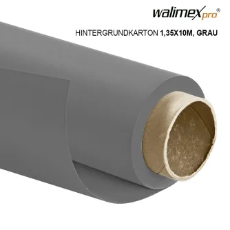 Foto foni - Walimex pro paper background 1,35x10m, grey - ātri pasūtīt no ražotāja
