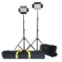 Light Panels - Falcon Eyes LED Lamp Set Dimmable DV-384CT with Lightstand and Bag - quick order from manufacturer
