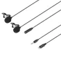 Mikrofoni - Boya Dual Clip-on Lavalier Microphone BY-M2D for iOS - ātri pasūtīt no ražotāja